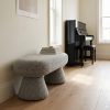 Via Upholstered Monochrome Mushroom Bench Mushroom Bench UK