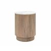 Kalea Marble Top Ribbed Side Table Side Table UK