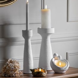 White Candleholders UK