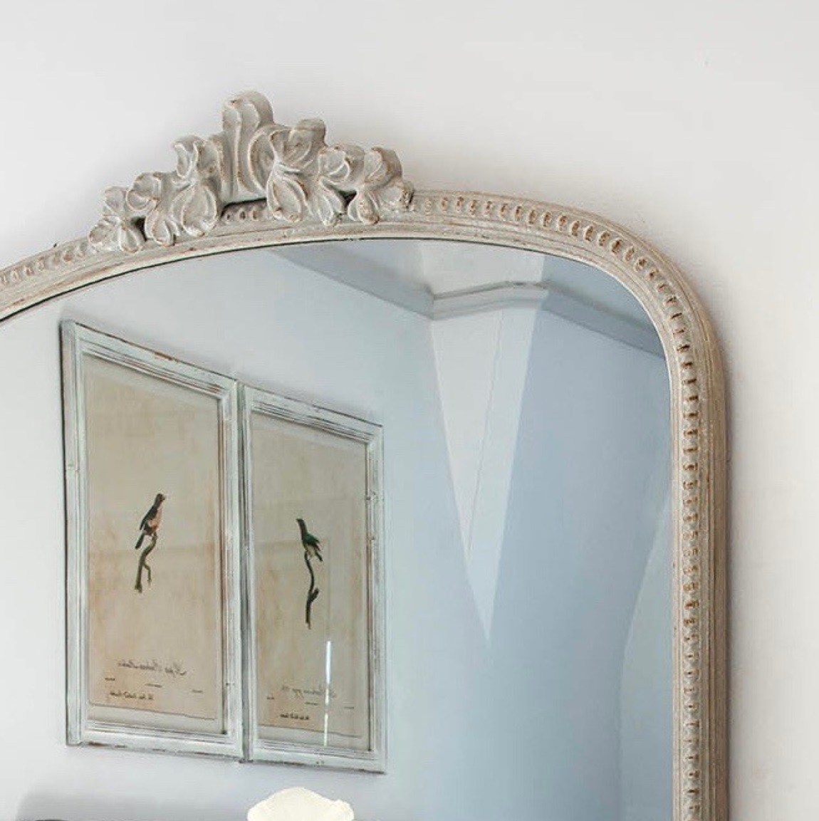 Elise French Style Overmantle Mirror
