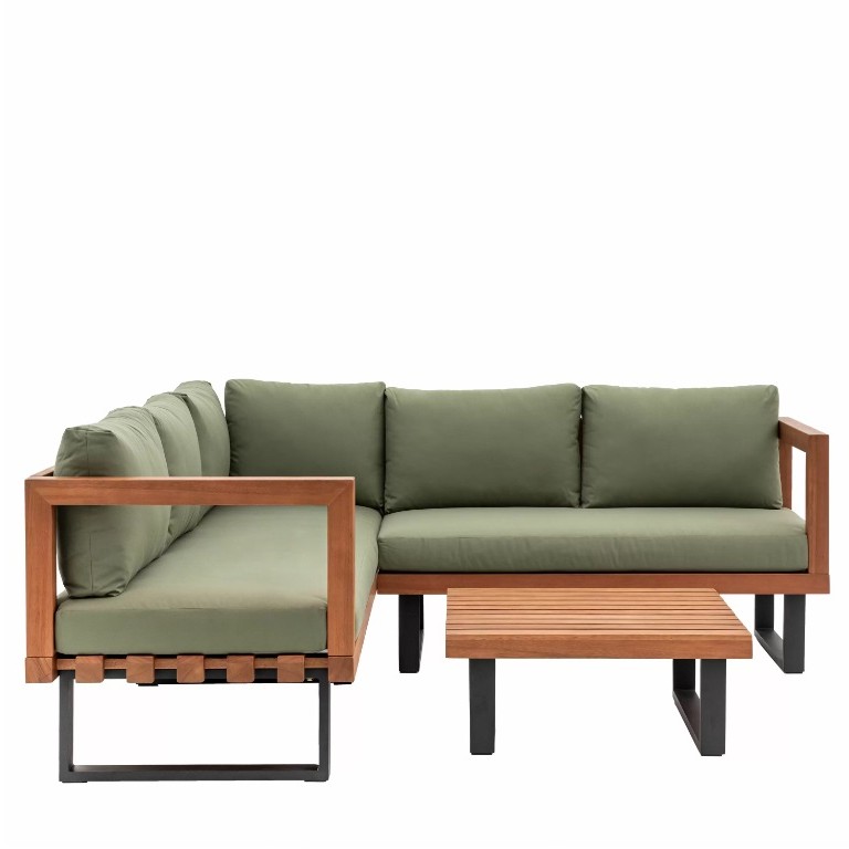 Lucero Green Garden Corner Sofa Set Sofa Set UK