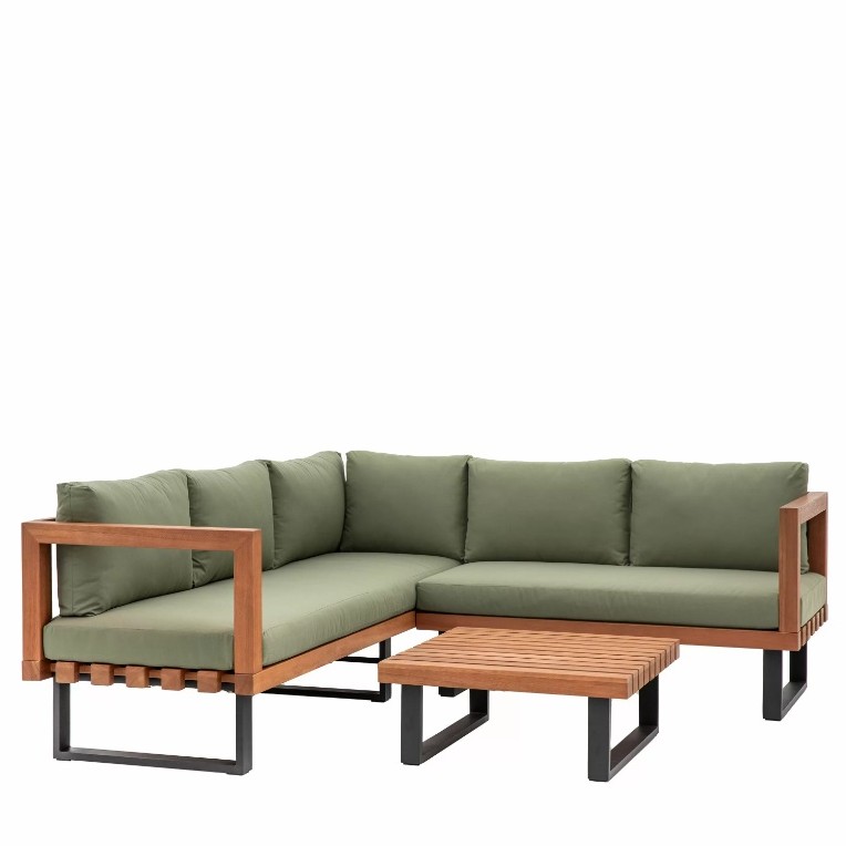Lucero Green Garden Corner Sofa Set Sofa Set UK