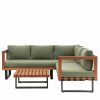 Lucero Green Garden Corner Sofa Set Sofa Set UK