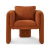 Zella Rust Chenille Armchair Chenille Armchair UK