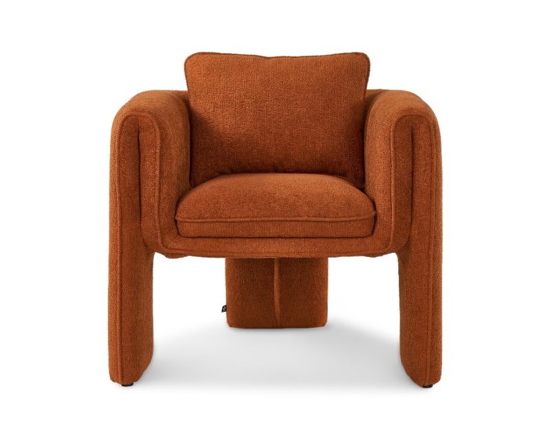 Zella Rust Chenille Armchair Chenille Armchair UK