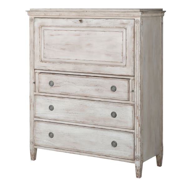 Secretaire French Style Bureau Desk With Drawers With Drawers UK