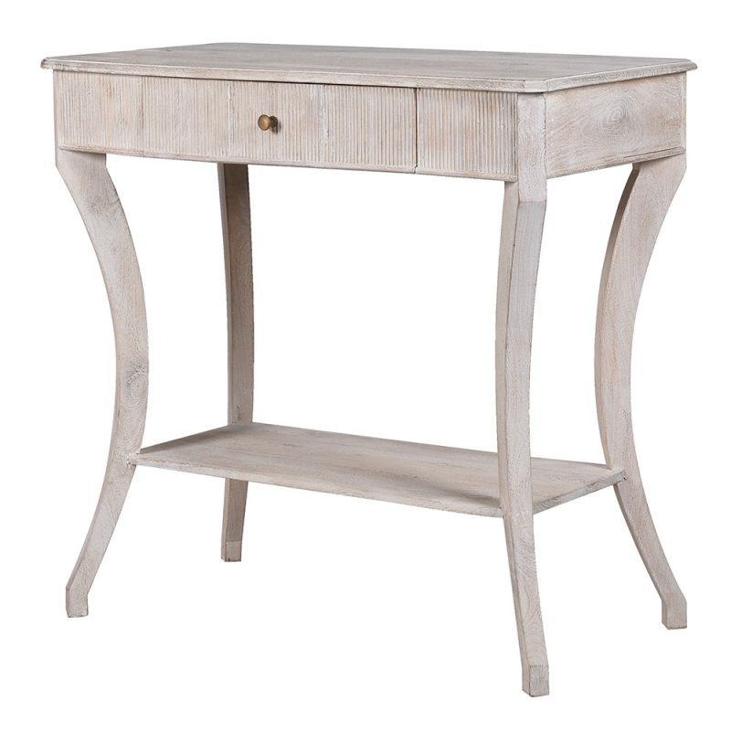 Gustave French Style Ribbed Aged Finish Console Table (Copy) Table (Copy) UK