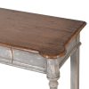 Oak Top Distressed French Style Console Table Console Table UK