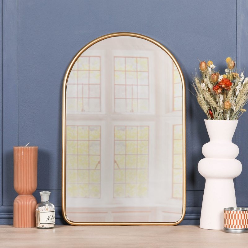 Arch Moroccan Metal Gold Frame 60cm Wall Mirror (Copy) Mirror (Copy) UK