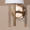 Rionagh Brass Wall Light With Cotton Shades Cotton Shades UK