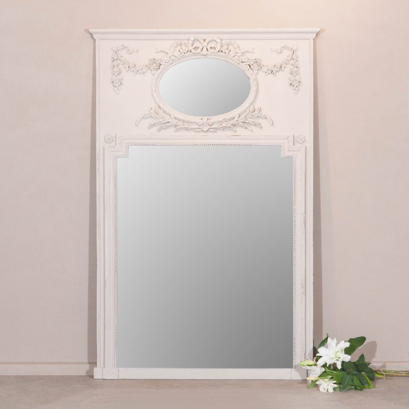 Taupe Large 160cm French Style Aged Mirror Aged Mirror UK