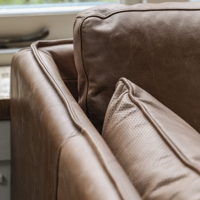 Wynonna Brown Leather Sofa Leather Sofa UK