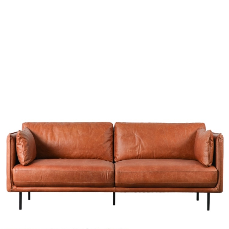 Wynonna Brown Leather Sofa Leather Sofa UK
