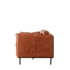 Wynonna Brown Leather Sofa Leather Sofa UK