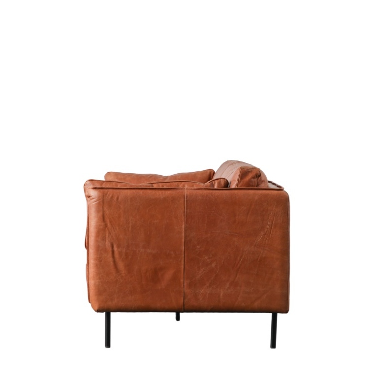 Wynonna Brown Leather Sofa Leather Sofa UK