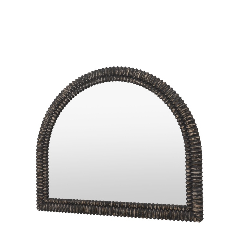 Levina Black Wash Overmantle Mirror Overmantle Mirror UK