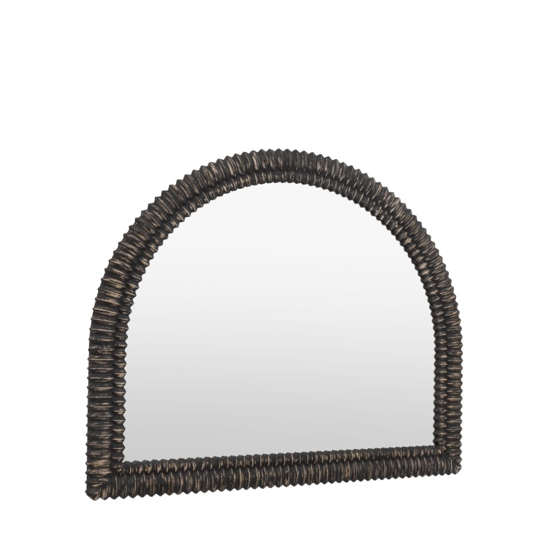 Levina Black Wash Overmantle Mirror Overmantle Mirror UK