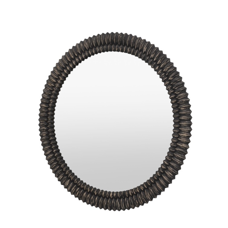 Levina Black Wash Round 90cm Mirror 90cm Mirror UK