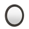 Levina Black Wash Round 90cm Mirror 90cm Mirror UK