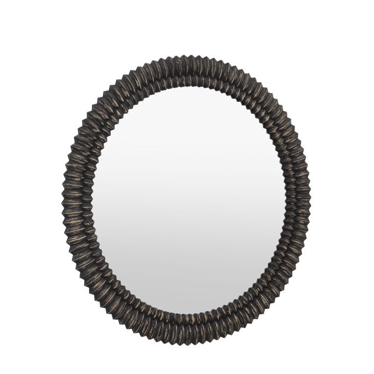 Levina Black Wash Round 90cm Mirror 90cm Mirror UK