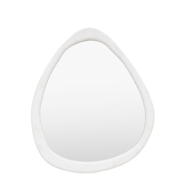Pascoe Pebble Antiqued White Wall Mirror Wall Mirror UK