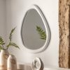 Pascoe Pebble Antiqued White Wall Mirror Wall Mirror UK