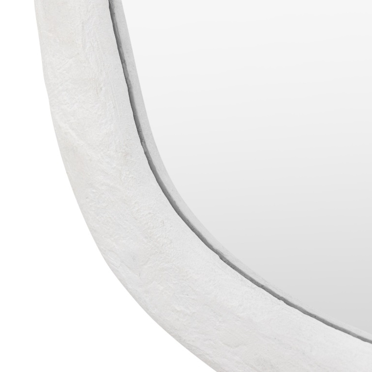 Pascoe Pebble Antiqued White Wall Mirror Wall Mirror UK