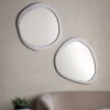 Pascoe Pebble Antiqued White Wall Mirror Wall Mirror UK