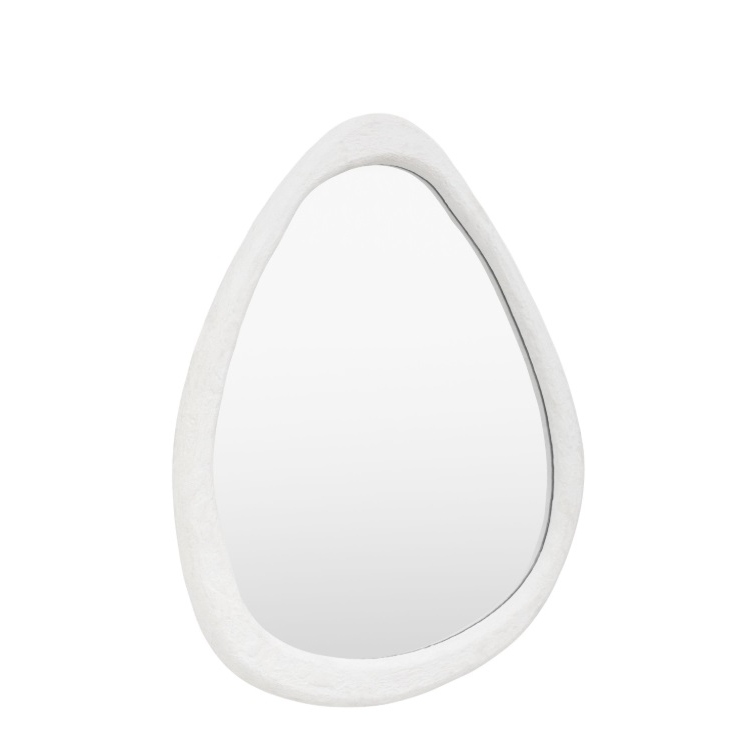 Pascoe Pebble Antiqued White Wall Mirror Wall Mirror UK