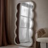 Pascoe Wave Concrete Effect Floor Mirror Floor Mirror UK