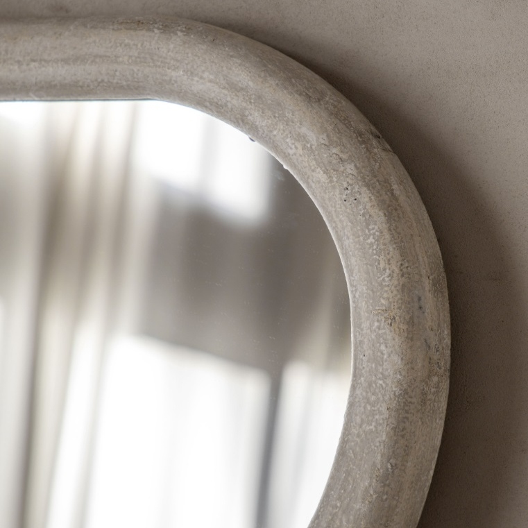 Pascoe Wave Concrete Effect Floor Mirror Floor Mirror UK