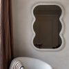 Pascoe Wave Concrete Effect Wall Mirror Wall Mirror UK