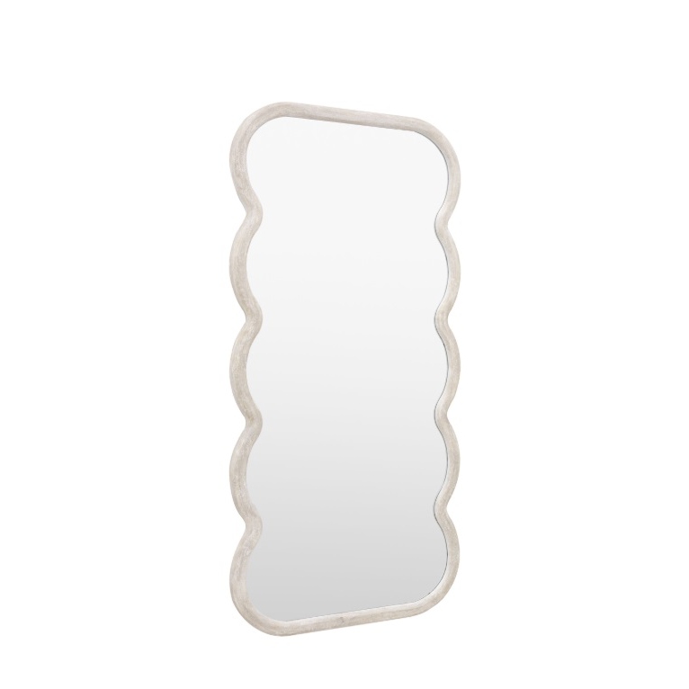 Pascoe Wave Concrete Effect Floor Mirror Floor Mirror UK