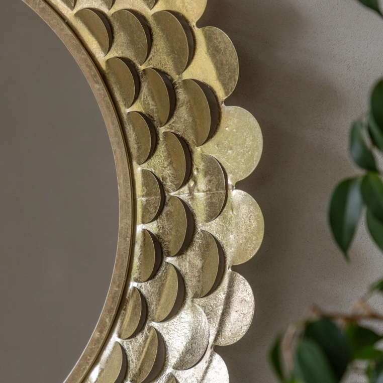 Pika Sun Mirror In Gold Finish Gold Finish UK