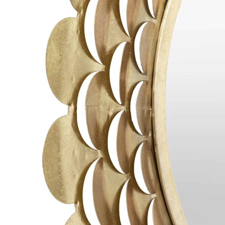 Pika Sun Mirror In Gold Finish Gold Finish UK