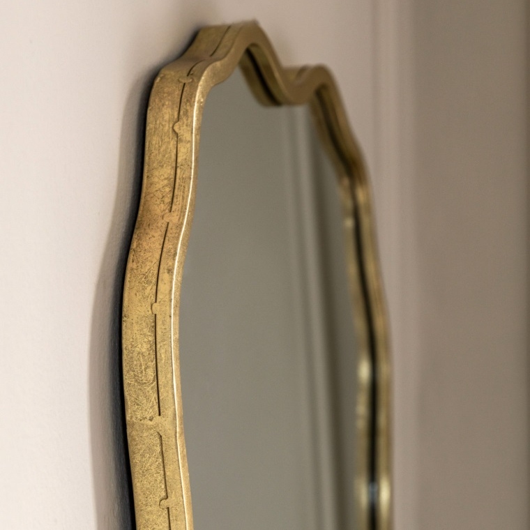 Polaris Aged Gold 95cm Wall Mirror Wall Mirror UK