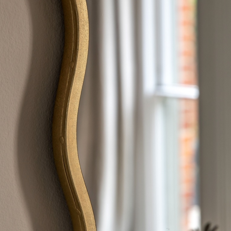 Polaris Aged Gold 95cm Wall Mirror Wall Mirror UK
