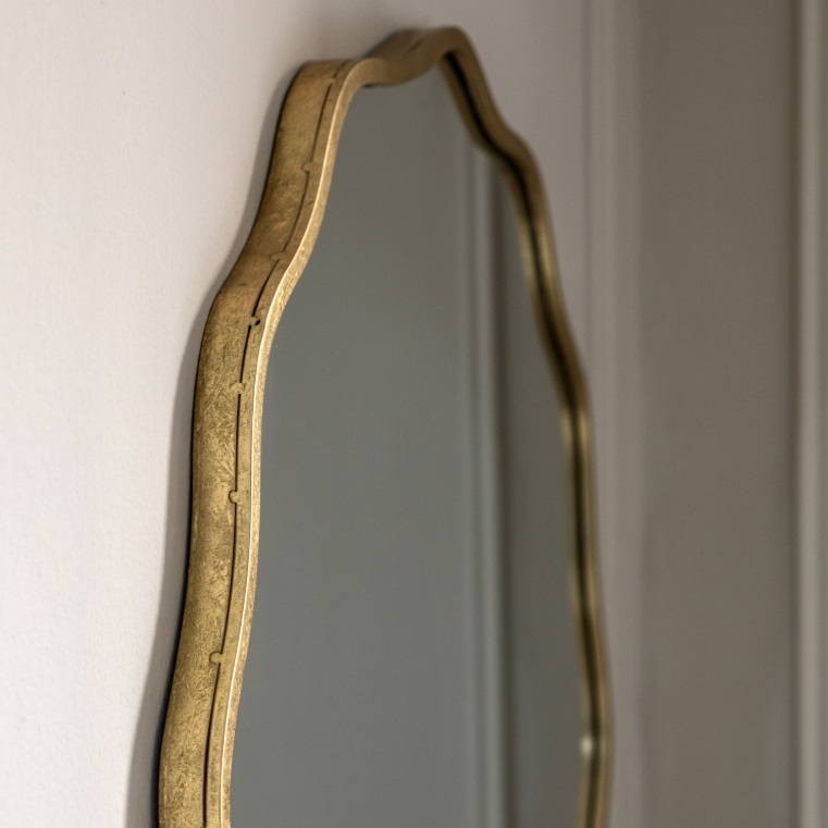 Polaris Aged Gold 82cm Wall Mirror Wall Mirror UK