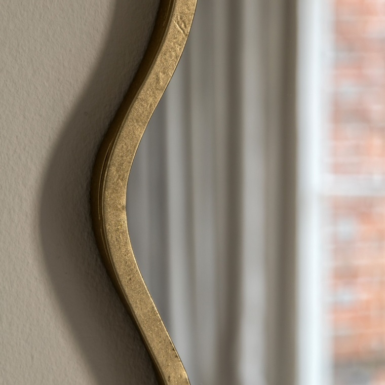 Polaris Aged Gold 82cm Wall Mirror Wall Mirror UK