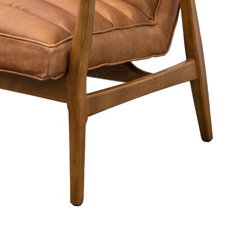 Vallea Vintage Brown Mid Century Style Settee Style Settee UK