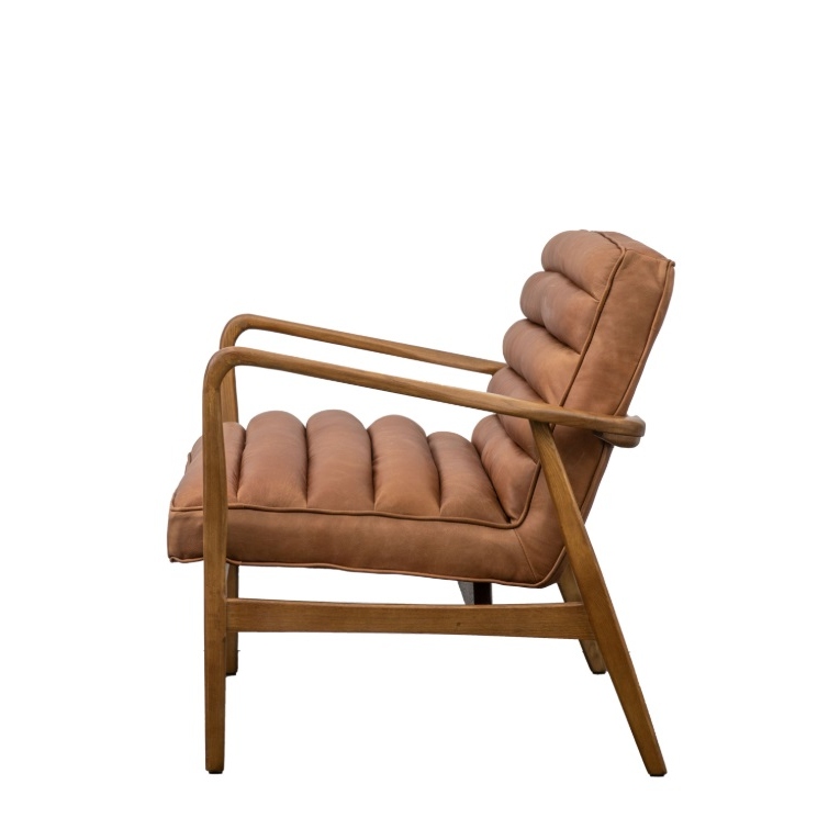 Vallea Vintage Brown Mid Century Style Settee Style Settee UK