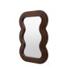 Wave Brown Wooden Wall Mirror Wall Mirror UK