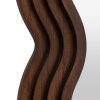 Wave Brown Wooden Wall Mirror Wall Mirror UK
