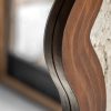 Wave Brown Wooden Wall Mirror Wall Mirror UK