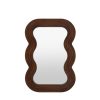 Wave Brown Wooden Wall Mirror Wall Mirror UK