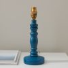 Wooden Dea Santorini Blue Table Lamp Base Lamp Base UK