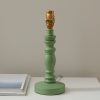 Wooden Dea Pistachio Green Table Lamp Base Lamp Base UK