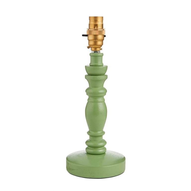 Wooden Dea Pistachio Green Table Lamp Base Lamp Base UK