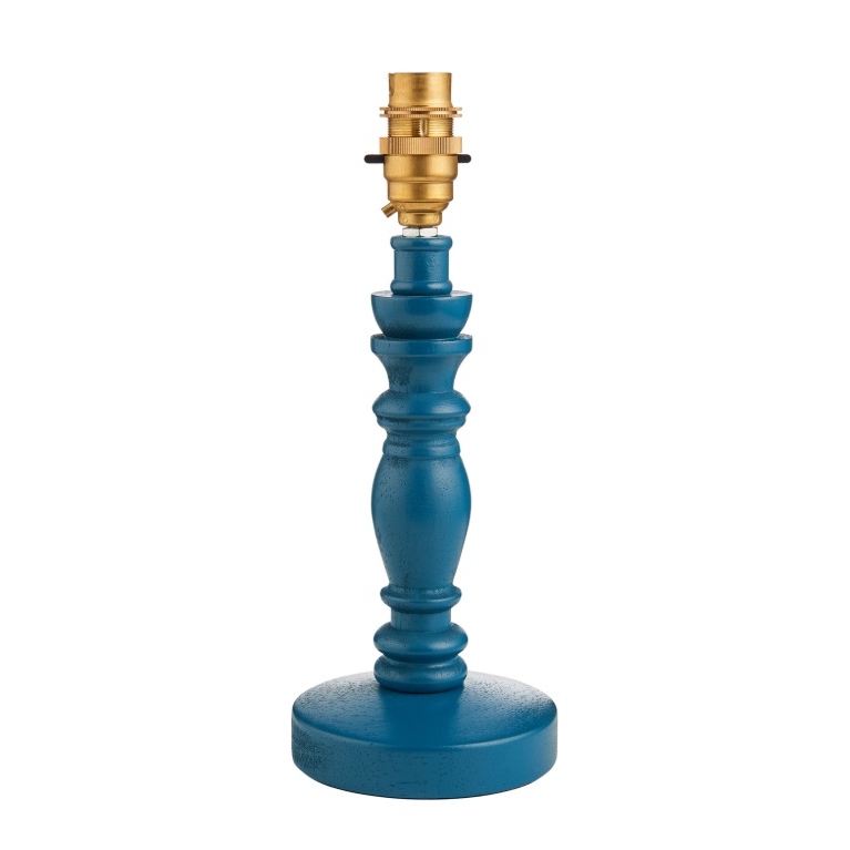 Wooden Dea Santorini Blue Table Lamp Base Lamp Base UK