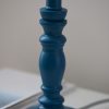 Wooden Dea Santorini Blue Table Lamp Base Lamp Base UK